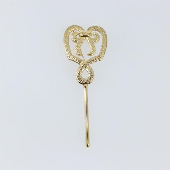 Christian Dior Brooch metal Gold Auth sw1641