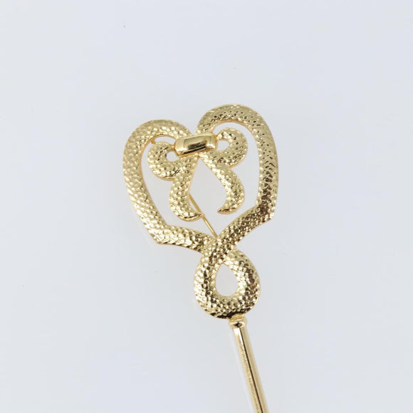 Christian Dior Brooch metal Gold Auth sw1641