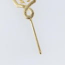 Christian Dior Brooch metal Gold Auth sw1641-4