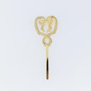 Christian Dior Brooch metal Gold Auth sw1641-5