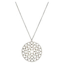 TIFFANY&Co. Crown of Hearts Medallion Necklace Ag925 Silver Auth SW1644-1