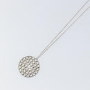 TIFFANY&Co. Crown of Hearts Medallion Necklace Ag925 Silver Auth SW1644-10