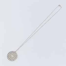 TIFFANY&Co. Crown of Hearts Medallion Necklace Ag925 Silver Auth SW1644 - 0