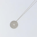 TIFFANY&Co. Crown of Hearts Medallion Necklace Ag925 Silver Auth SW1644-4