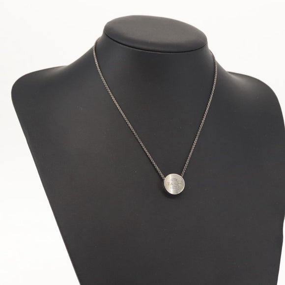 TIFFANY&Co. 1837 Concave Circle Necklace Ag925 Silver Auth SW1646