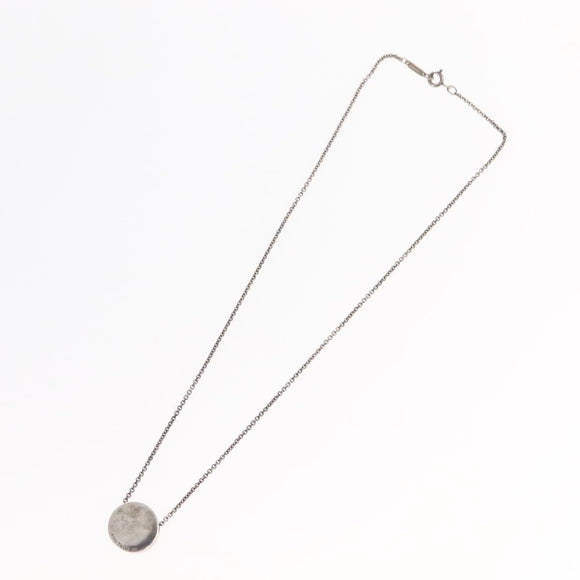 TIFFANY&Co. 1837 Concave Circle Necklace Ag925 Silver Auth SW1646