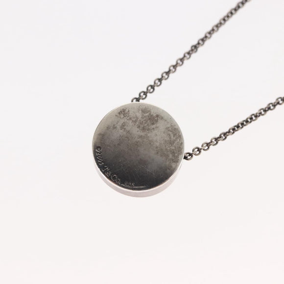 TIFFANY&Co. 1837 Concave Circle Necklace Ag925 Silver Auth SW1646