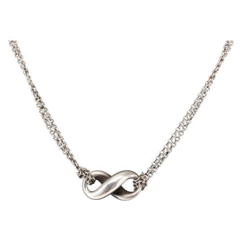TIFFANY&Co. Infinity Necklace Ag925 Silver Auth SW1647