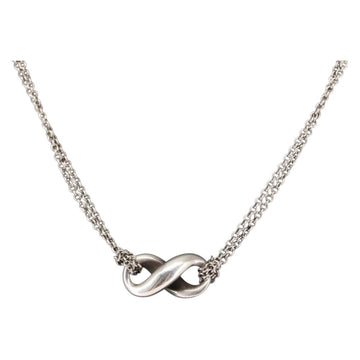 TIFFANY&Co. Infinity Necklace Ag925 Silver Auth SW1647
