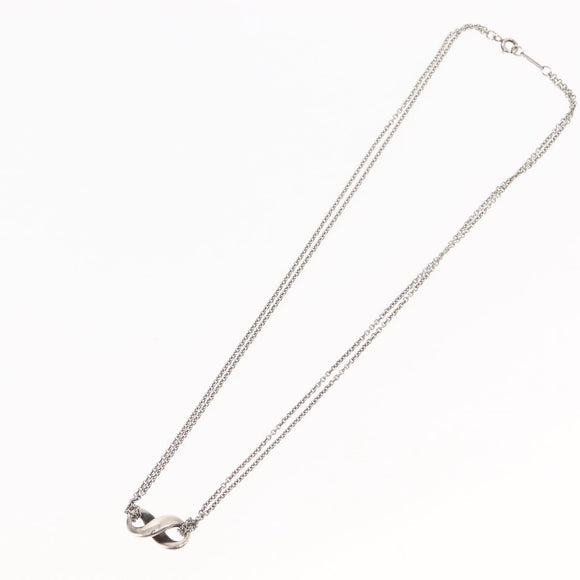 TIFFANY&Co. Infinity Necklace Ag925 Silver Auth SW1647