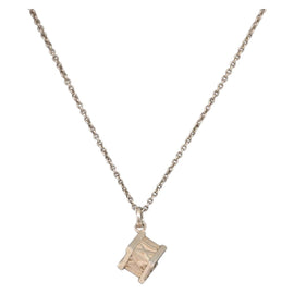 TIFFANY&Co. Atlas Cube Necklace Ag925 Silver Auth SW1649
