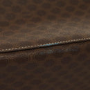 CELINE Macadam Canvas Shoulder Bag PVC Leather Brown Gold Auth sw165-6