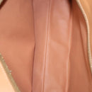 CELINE Macadam Canvas Shoulder Bag PVC Leather Brown Gold Auth sw165-10