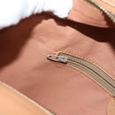 CELINE Macadam Canvas Shoulder Bag PVC Leather Brown Gold Auth sw165-22