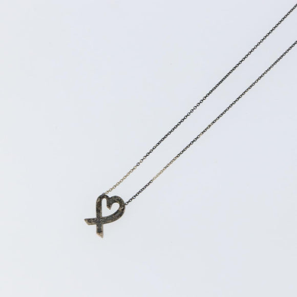 TIFFANY&Co. Loving heart Necklace Ag925 Silver Auth SW1650