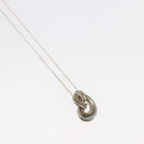 TIFFANY&Co. 18K Twist Knot Necklace Ag925 Silver Auth SW1651-3