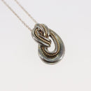 TIFFANY&Co. 18K Twist Knot Necklace Ag925 Silver Auth SW1651-4