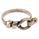 TIFFANY&Co. Love Knot Ring Ag925 K18 Silver Auth SW1656-1