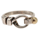 TIFFANY&Co. Love Knot Ring Ag925 K18 Silver Auth SW1656-2