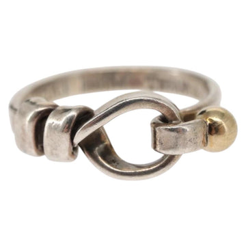 TIFFANY&Co. Love Knot Ring Ag925 K18 Silver Auth SW1656 - 0