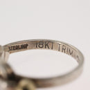 TIFFANY&Co. Love Knot Ring Ag925 K18 Silver Auth SW1656-8