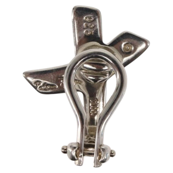 TIFFANY&Co. Kiss X Earring Ag925 Silver Auth SW1657