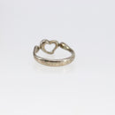 TIFFANY&Co. Open Heart Ring Ag925 Silver Auth SW1658-5