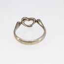 TIFFANY&Co. Open Heart Ring Ag925 Silver Auth SW1658-7