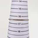 TIFFANY&Co. Bangle Hook & Eye Bracelet Ag925 K18 Silver Auth SW1659-9