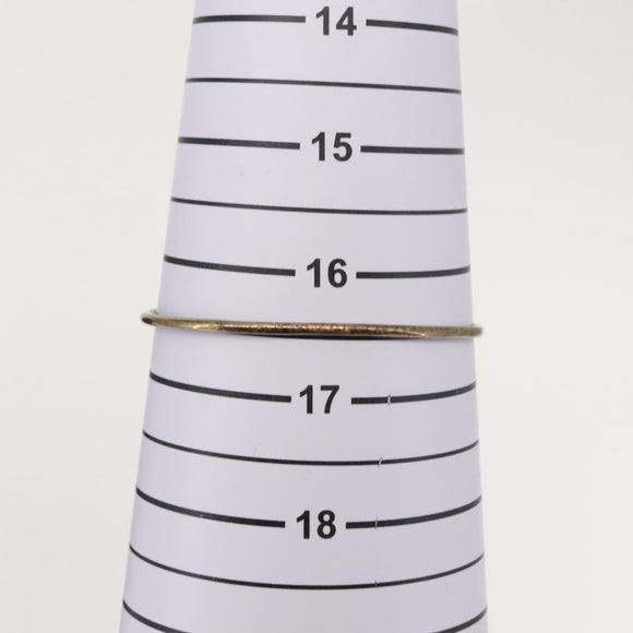 TIFFANY&Co. Bangle Hook & Eye Bracelet Ag925 K18 Silver Auth SW1659