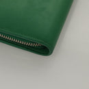 BALENCIAGA Paper Money Zip Around Wallet Leather Green 371661 Auth sw166V-15