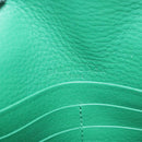 BALENCIAGA Paper Money Zip Around Wallet Leather Green 371661 Auth sw166V-18