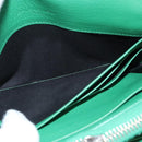 BALENCIAGA Paper Money Zip Around Wallet Leather Green 371661 Auth sw166V-19