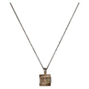 TIFFANY&Co. Atlas Cube Necklace Ag925 Silver Auth SW1660-1