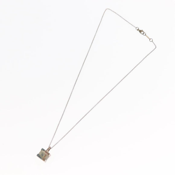TIFFANY&Co. Atlas Cube Necklace Ag925 Silver Auth SW1660