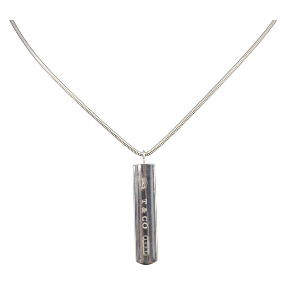 TIFFANY&Co. 1837 Bar Necklace Ag925 Silver Auth SW1661