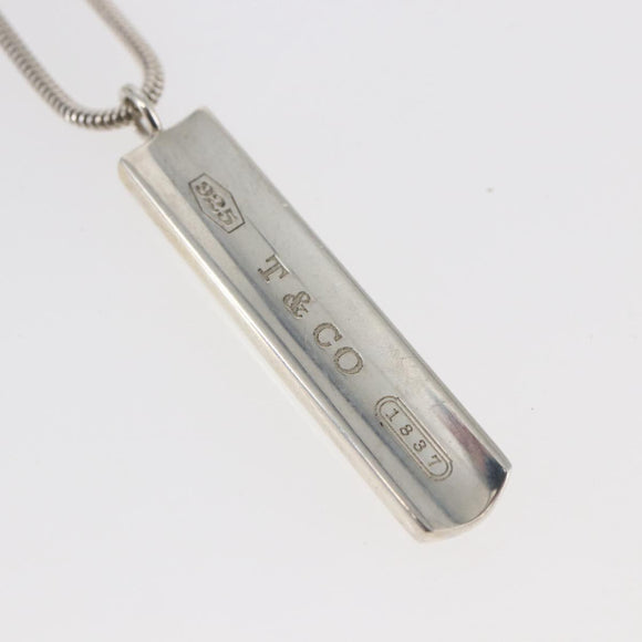 TIFFANY&Co. 1837 Bar Necklace Ag925 Silver Auth SW1661
