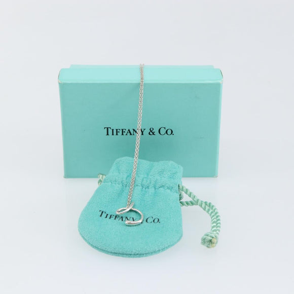 TIFFANY&Co. printed initials C Necklace Ag925 Silver Auth SW1662