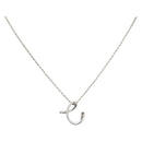 TIFFANY&Co. printed initials C Necklace Ag925 Silver Auth SW1662-1