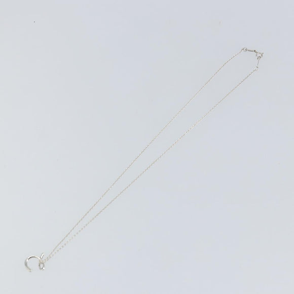 TIFFANY&Co. printed initials C Necklace Ag925 Silver Auth SW1662