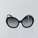 CHANEL Sunglasses Plastic Black CC Auth SW1664-2