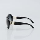 CHANEL Sunglasses Plastic Black CC Auth SW1664-4
