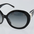 CHANEL Sunglasses Plastic Black CC Auth SW1664-7