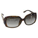 GUCCI Interlocking G Sunglasses Plastic Brown Auth SW1673-1