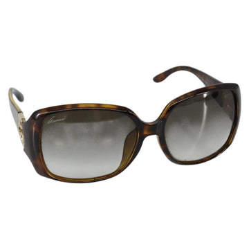 GUCCI Interlocking G Sunglasses Plastic Brown Auth SW1673