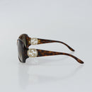 GUCCI Interlocking G Sunglasses Plastic Brown Auth SW1673-4