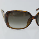 GUCCI Interlocking G Sunglasses Plastic Brown Auth SW1673-6