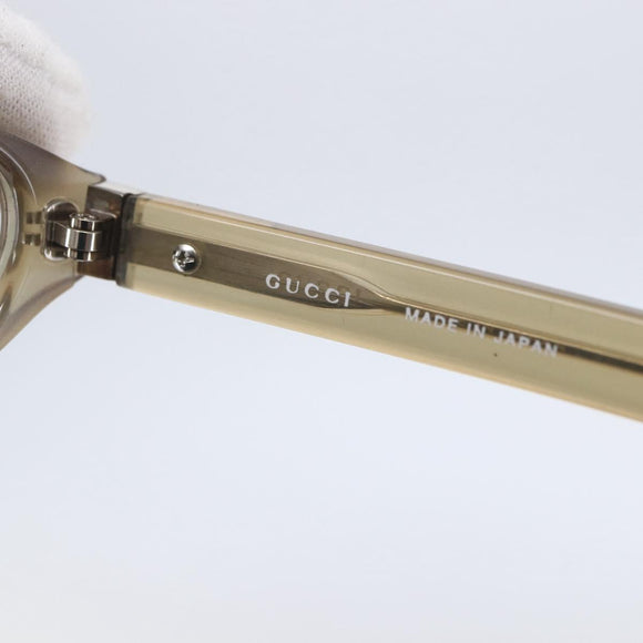 GUCCI Sunglasses Plastic Beige Auth SW1676