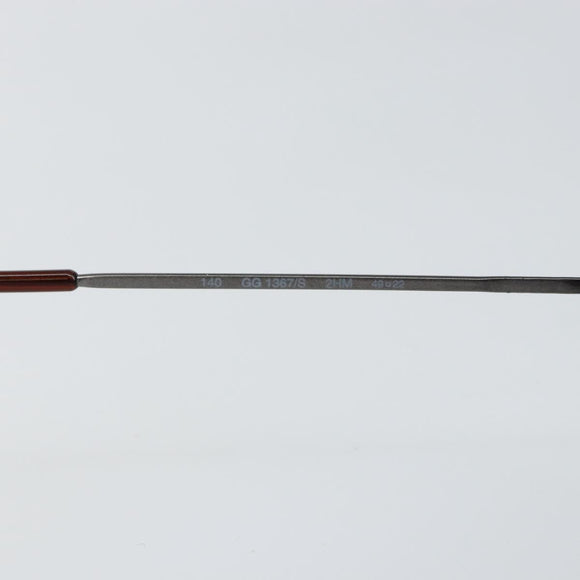 GUCCI Sunglasses Plastic Dark Brown Auth SW1677