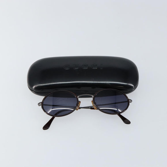 GUCCI Sunglasses Plastic Dark Brown Auth SW1677